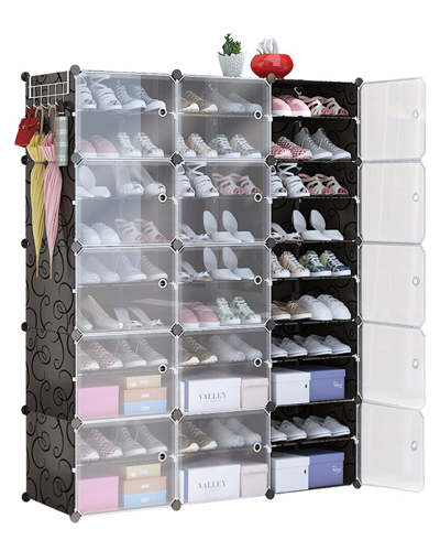 Fresh Fab Finds 10-tier 3-row Shoe Rack Organizer In Multi