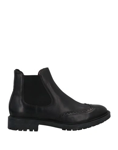 Sachet Man Ankle Boots Black Size 13 Soft Leather