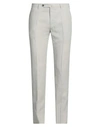 Pt Torino Man Pants Light Grey Size 42 Lyocell, Linen, Cotton