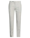 Pt Torino Man Pants Light Grey Size 40 Lyocell, Linen, Cotton