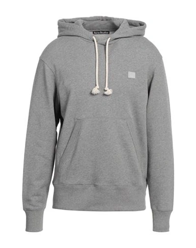 Acne Studios Man Sweatshirt Grey Size L Organic Cotton