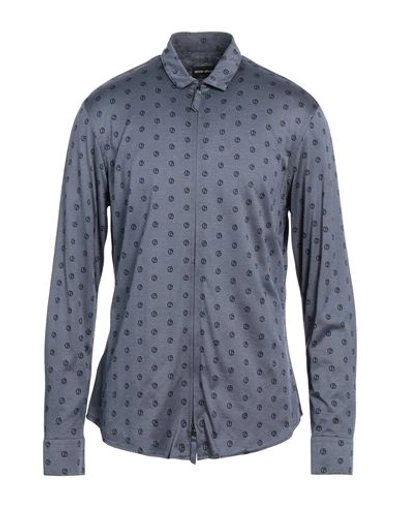 Giorgio Armani Man Shirt Blue Size 17 Cotton
