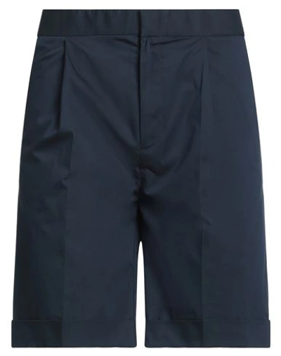 Kiefermann Man Shorts & Bermuda Shorts Midnight Blue Size M Cotton, Polyester, Elastane