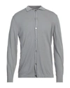 Donvich Man Cardigan Grey Size Xl Cotton