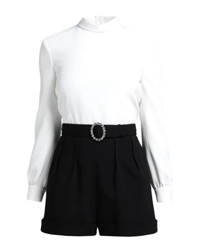 Saint Laurent Woman Jumpsuit White Size 10 Acetate, Viscose, Silk