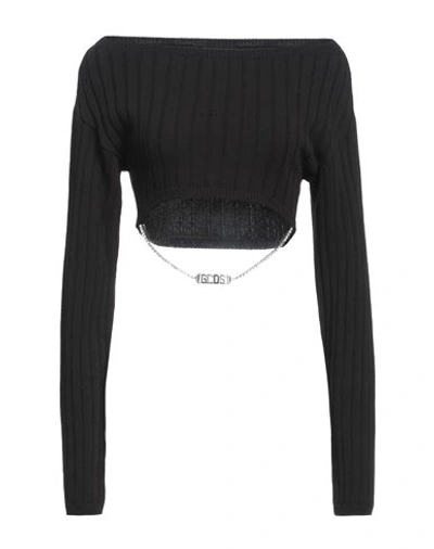 Gcds Woman Sweater Black Size Xs Cotton, Acrylic