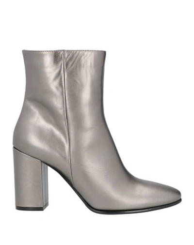 Société Anonyme Woman Ankle Boots Lead Size 7 Soft Leather In Grey