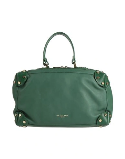 My-best Bags Woman Handbag Green Size - Leather