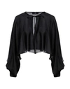 Feleppa Woman Cape Black Size Onesize Polyester In Black