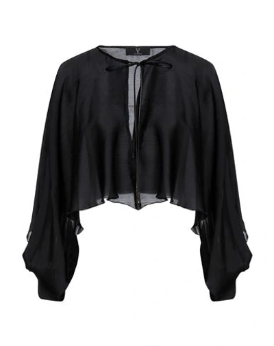 Feleppa Woman Cape Black Size Onesize Polyester