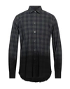 GREY DANIELE ALESSANDRINI GREY DANIELE ALESSANDRINI MAN SHIRT GREY SIZE 15 ¾ COTTON