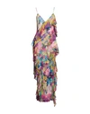 Msgm Woman Maxi Dress Fuchsia Size 6 Viscose In Pink