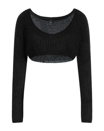 Pinko Woman Sweater Black Size L Acrylic, Polyamide, Mohair Wool