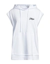 Msgm Woman Mini Dress White Size M Cotton, Polyester, Polyamide In White