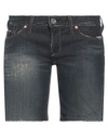 Seal Kay Independent Woman Denim Shorts Blue Size 28 Cotton, Polyurethane In Blue