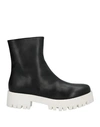 Société Anonyme Woman Ankle Boots Black Size 8 Soft Leather In Black
