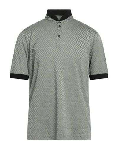 Giorgio Armani Man T-shirt Black Size 42 Cotton, Silk