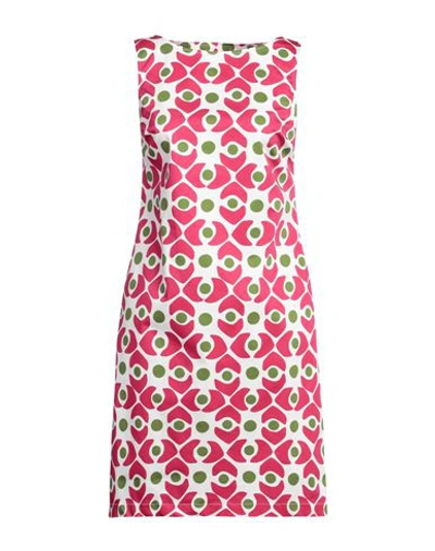 Camicettasnob Woman Mini Dress Garnet Size 8 Cotton, Elastane In Red