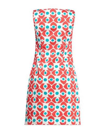 Camicettasnob Woman Mini Dress Red Size 6 Cotton, Elastane