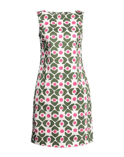Camicettasnob Woman Mini Dress Military Green Size 6 Cotton, Elastane