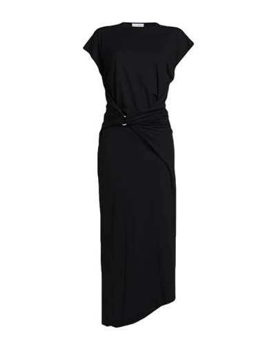 Rabanne Woman Maxi Dress Black Size 8 Viscose, Elastane