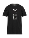 Puma Man T-shirt Black Size L Cotton, Polyester
