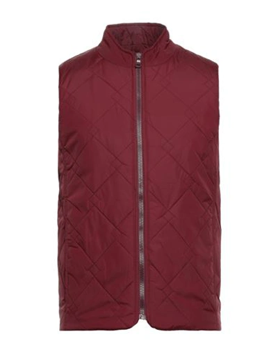 Martin Zelo Man Down Jacket Burgundy Size 40 Polyester In Red