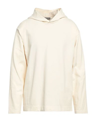 Daniele Fiesoli Man Sweatshirt Ivory Size L Cotton In White