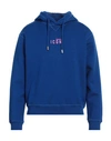 Dsquared2 Man Sweatshirt Bright Blue Size M Cotton, Elastane