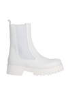 Société Anonyme Woman Ankle Boots White Size 8 Soft Leather