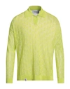 Bonsai Man Sweater Green Size L Rayon, Polyamide In Green