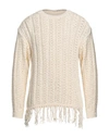 Andersson Bell Fringed-hem Jumper In White