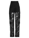 Msgm Woman Pants Black Size 10 Polyamide, Cotton In Black