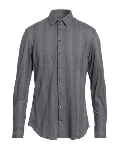 Giorgio Armani Man Shirt Grey Size 17 Cotton