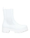 Société Anonyme Woman Ankle Boots White Size 8 Soft Leather