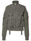 Blumarine Green Cotton Sweatshirt In Green