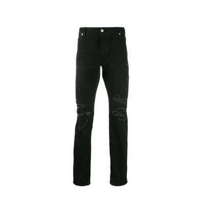 Balmain Cotton Denim Jeans In Black