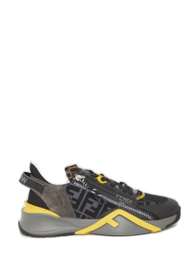 Fendi Flow Sneakers In Antracite/grigio