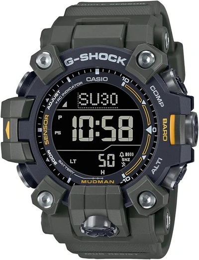 Pre-owned Casio G-shock Gw-9500-3jf Watch Men Mudman Master Of Atomic Solar Carbon Core
