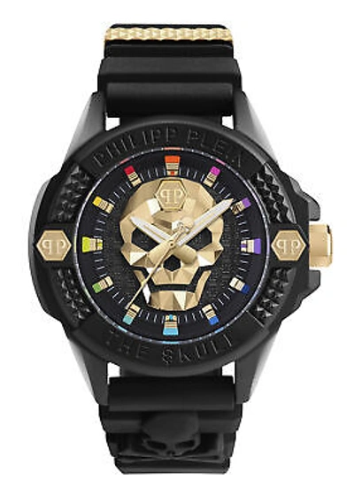 Pre-owned Philipp Plein Black Mens Analogue Watch The $kull Ecoceramic Pwuba0223