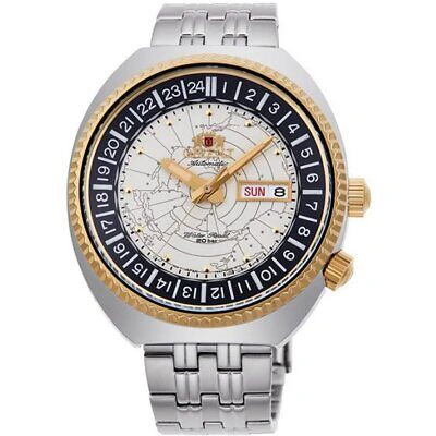 Pre-owned Orient Revival World Map Rn-aa0e01s Mechanical Automatic Watch 43.5mm