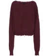 BEN TAVERNITI UNRAVEL PROJECT OVERSIZED WOOL AND CASHMERE SWEATER,P00268898