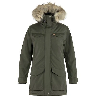 Pre-owned Fjall Raven Fjallraven Nuuk Parka Women's Winter Jacket, Deep Forest, Large In Green