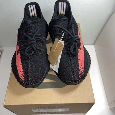 Pre-owned Adidas Originals Size 5 - Adidas Yeezy Boost 350 V2 Low Red Stripe