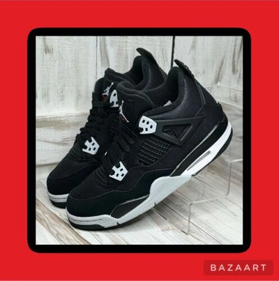 Pre-owned Jordan Nike  4 Retro Se Black Canvas (dv0553-006) - Size 6 Woman's / 4.5y ✅✅✅