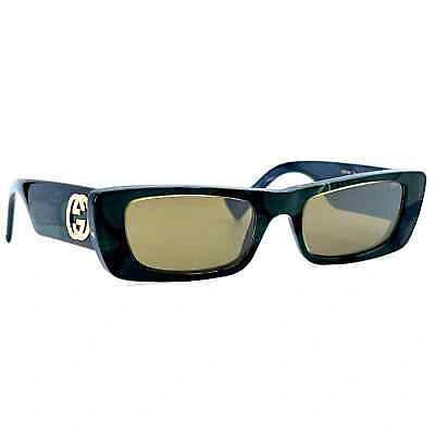 Pre-owned Gucci Sunglasses Gg0516s 014 Authentic In Green