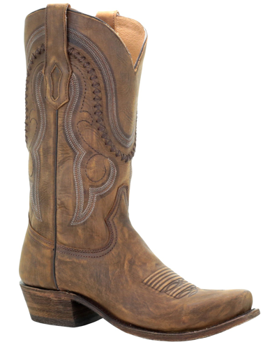 Pre-owned Corral Men's Jeb Western Boot - Snip Toe - A3479 In Gold