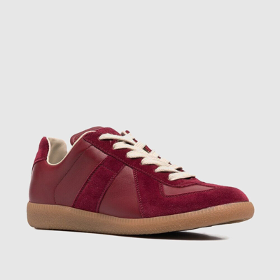 Pre-owned Maison Margiela 480$ Maison Martin Margiela Red Gat German Army Trainer Replica Sneakers