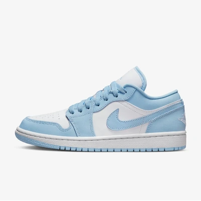 Pre-owned Jordan Nike Women's Air  1 Low Shoes 'ice Blue' (dc0774-141)