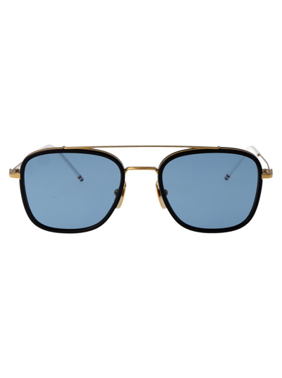 Thom Browne Eyewear Aviator Sunglasses In Gold